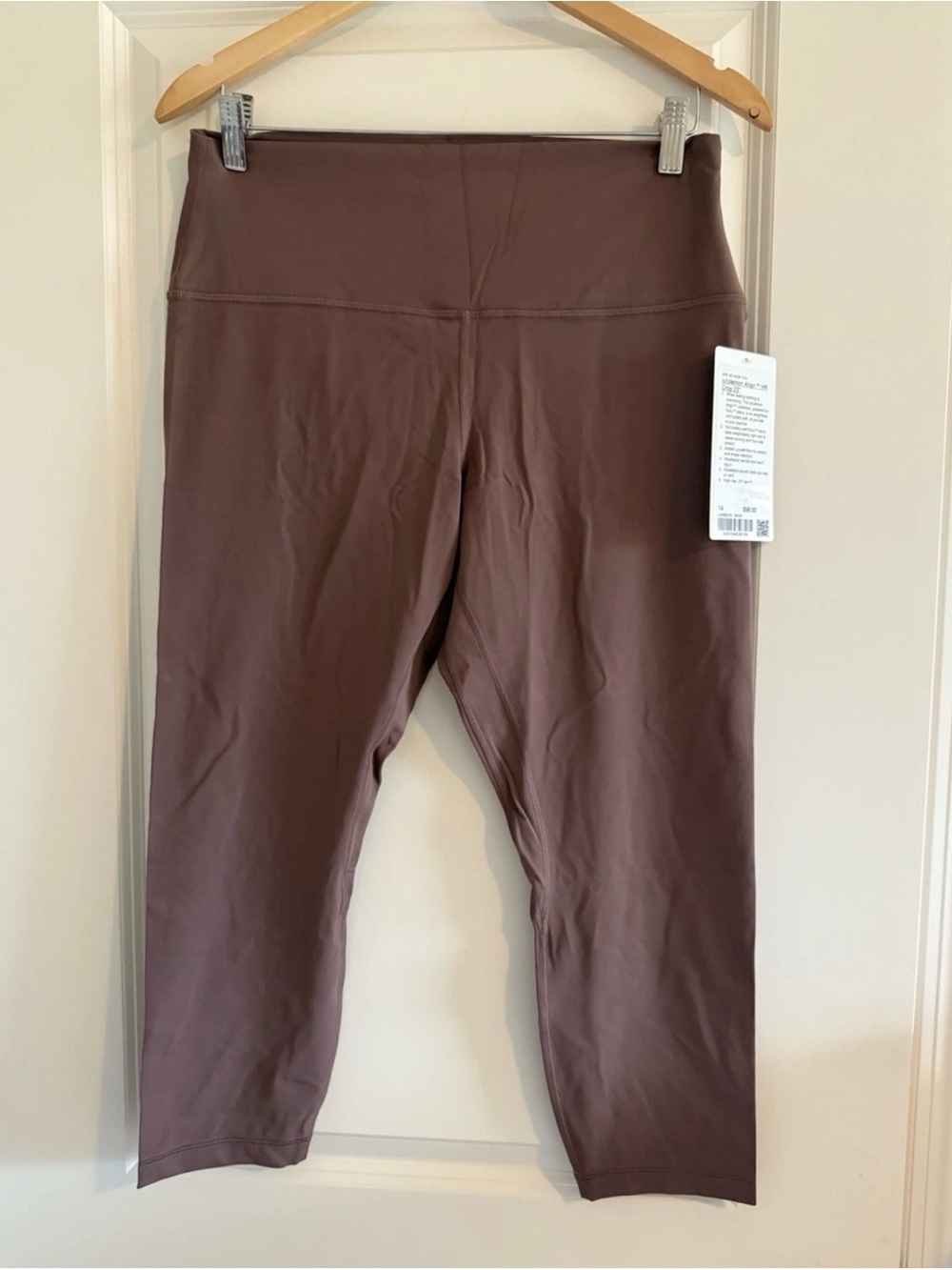 Lululemon Wunder Train High Rise Crop 23" Size 14 DKOX New